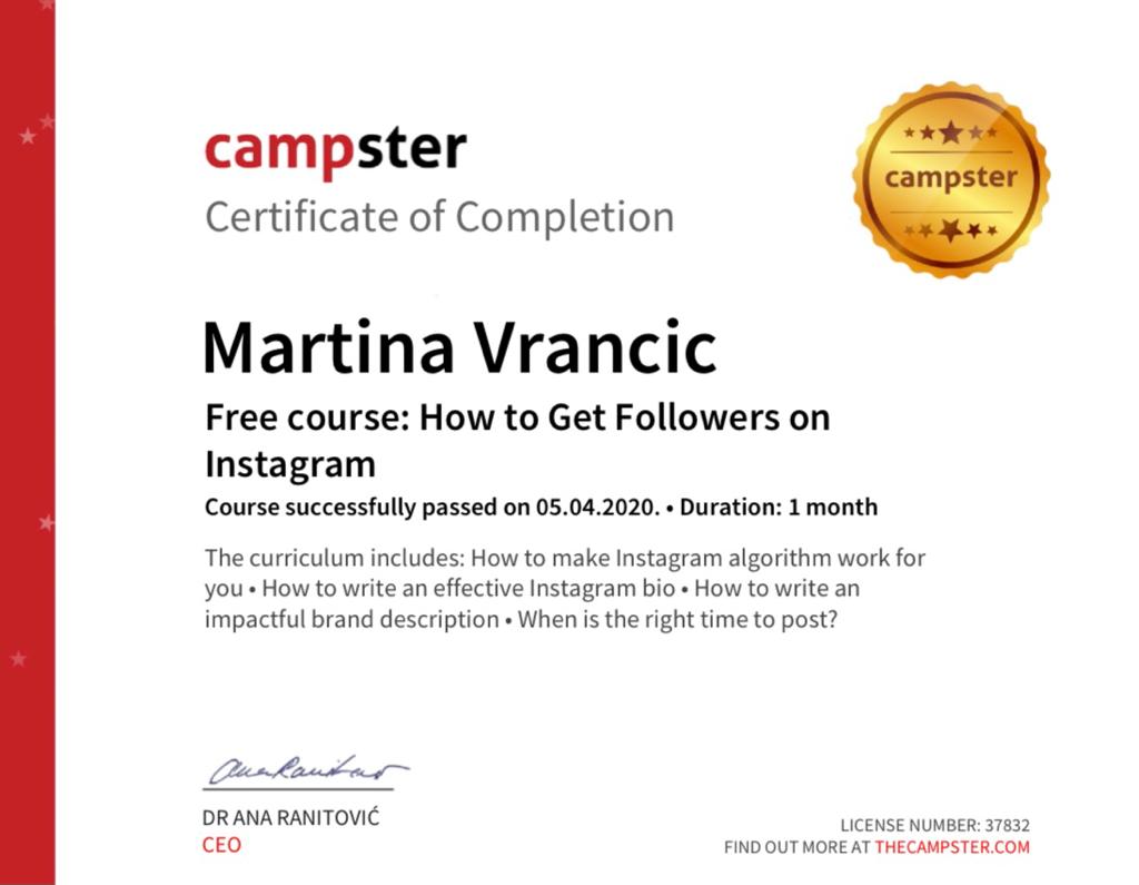 Campster how to get followers on Instagram