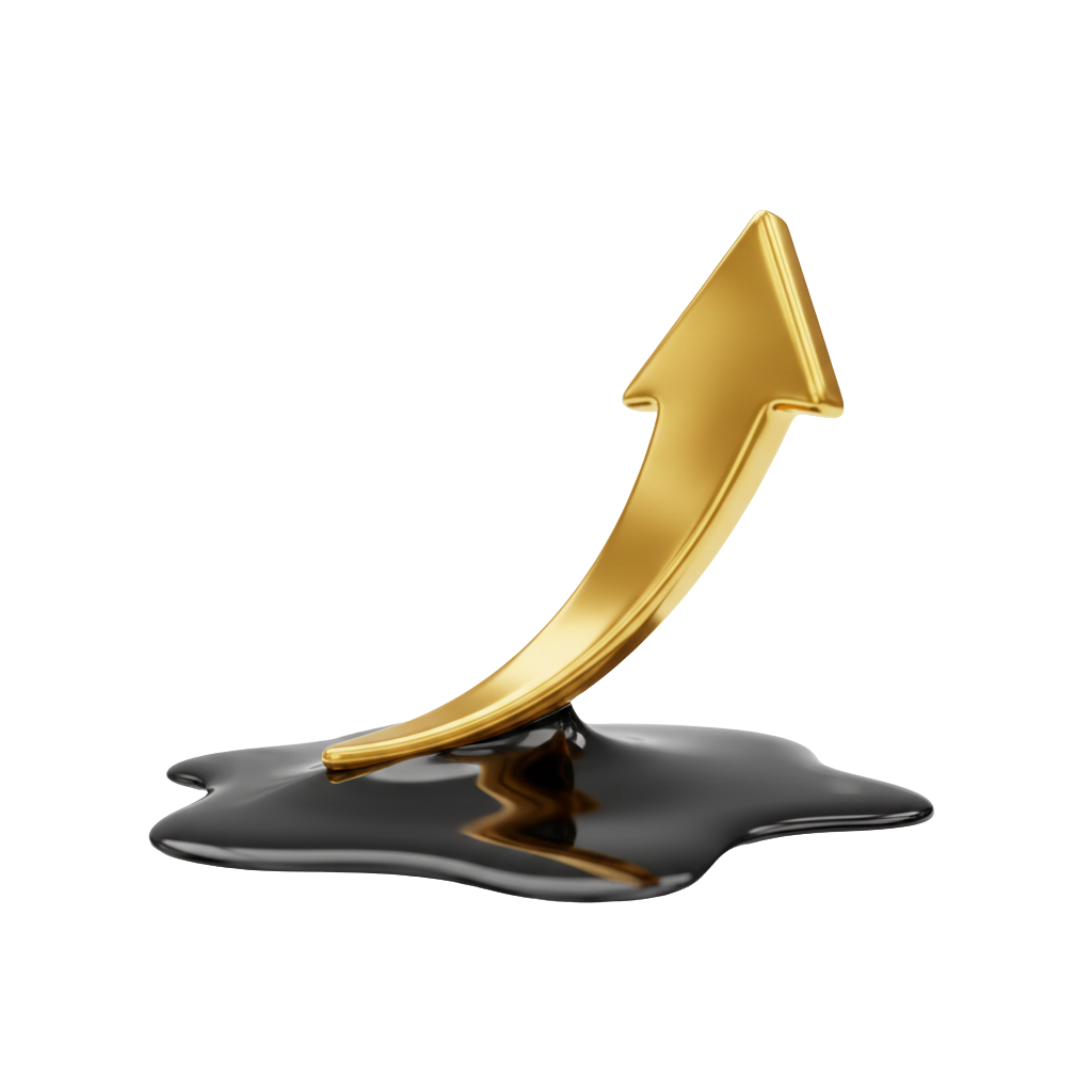 Uzlazna strelica od tekućeg zlata koja izlazi iz crne tinte s mutnim logotipima Googlea u pozadini, simbolizira rast prodaje kroz Google Ads i plaćeno Meta oglašavanje.